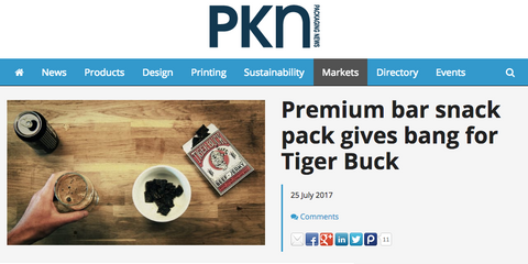 Premium Bar Snack Pack Gives Bang For Tiger Buck by Packaging News (PKN)