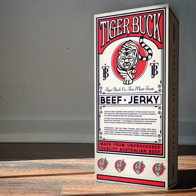 Tiger Buck Jerky Full Sleeve (15x Decks)